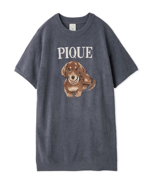 ファッションCATS&DOGSジャガードミニワンピース｜ジェラートピケの