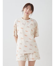 シーサイドキャット柄ショートパンツ