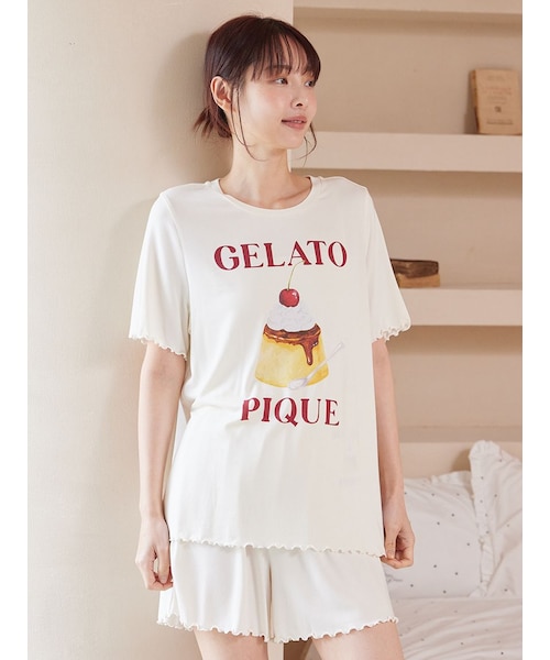 ONLINE限定】【接触冷感】プリンワンポイントTシャツ&ショートパンツ