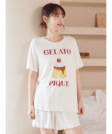 【ONLINE限定】【接触冷感】プリンワンポイントTシャツ&ショートパンツセット