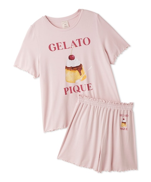 【ONLINE限定】【接触冷感】プリンワンポイントTシャツ&ショートパンツセット