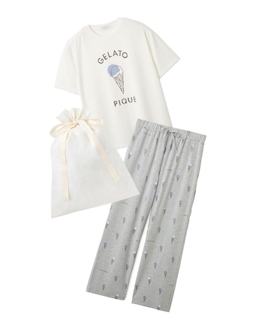 【ラッピング済み】【IFMC.】【HOMME】ワンポイントTシャツ&ロングパンツSET