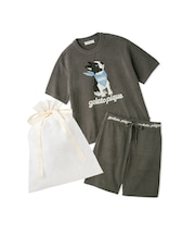 【ラッピング済み】【ONLINE限定】【HOMME】エアリーモコドッグジャガードプルオーバー&ハーフパンツセット