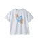 【接触冷感】BEAR　HEARTワンポイントTシャツ