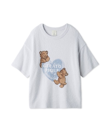【接触冷感】スムーズィーBEAR　HEART ジャガードプルオーバー