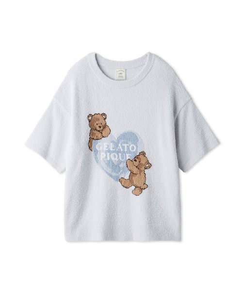 【接触冷感】スムーズィーBEAR　HEART ジャガードプルオーバー