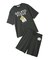【ONLINE限定】【HOMME】【接触冷感】レーヨンジェラートベアプリントTシャツ&ハーフパンツセット