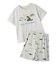 【JUNIOR】【接触冷感】スリーピングダイナソーTシャツ&柄ショートパンツセット
