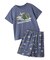 【JUNIOR】【接触冷感】スリーピングダイナソーTシャツ&柄ショートパンツセット