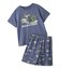【JUNIOR】【接触冷感】スリーピングダイナソーTシャツ&柄ショートパンツセット
