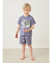 【KIDS】【接触冷感】スリーピングダイナソー柄ショートパンツ