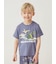 【KIDS】【接触冷感】スリーピングダイナソーワンポイントTシャツ