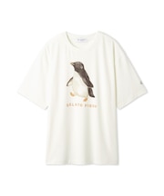 【HOMME】【接触冷感】シーアニマル柄ワンポイントTシャツ