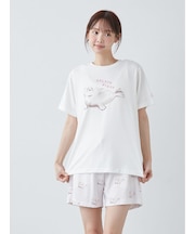【接触冷感】シーアニマル柄ワンポイントTシャツ