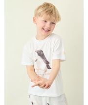 【KIDS】【接触冷感】シーアニマル柄ワンポイントTシャツ