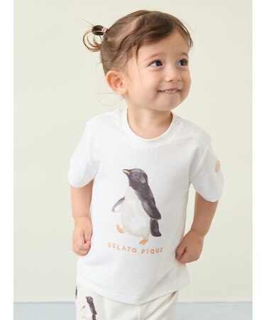 【BABY】【接触冷感】シーアニマル柄ワンポイントTシャツ