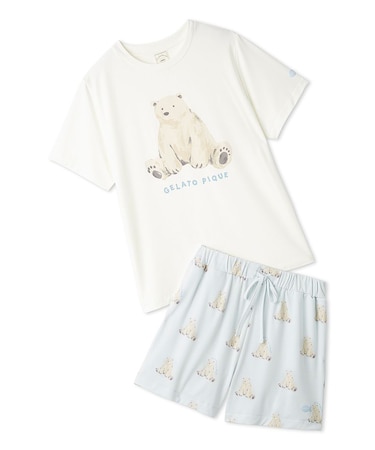 【ONLINE限定】【接触冷感】シーアニマル柄ワンポイントTシャツ&ショートパンツセット