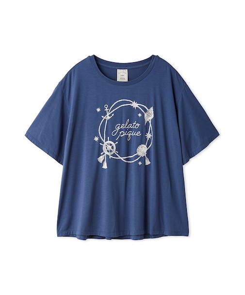 【接触冷感】マリンワンポイントTシャツ