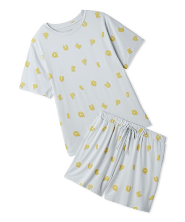 【接触冷感】サマーモチーフ4柄Tシャツ&ショートパンツセット