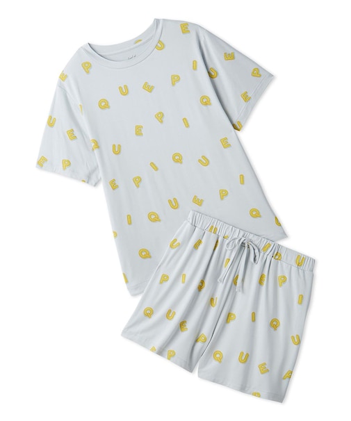 【接触冷感】サマーモチーフ4柄Tシャツ&ショートパンツセット