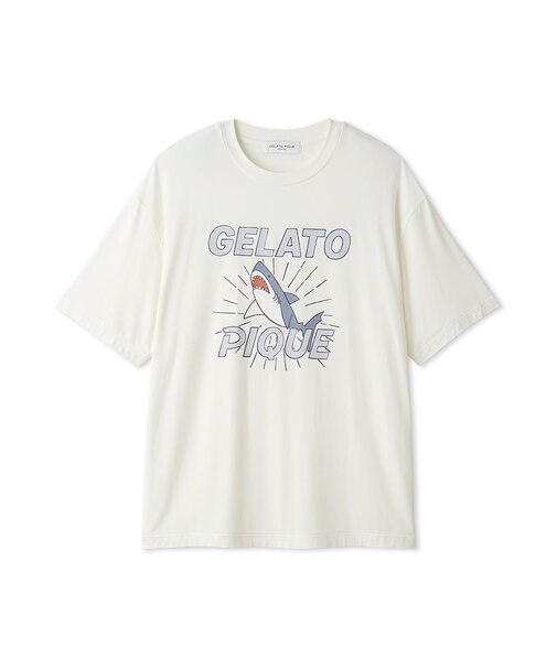【HOMME】【接触冷感】レーヨンシャークTシャツ