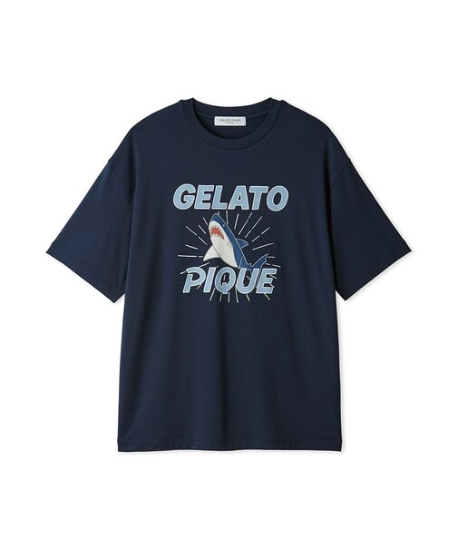 【HOMME】【接触冷感】レーヨンシャークTシャツ