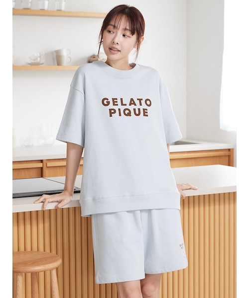 UNISEX】裏毛ロゴプリントプルオーバー｜ジェラートピケの通販｜&mall