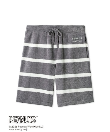 【PEANUTS】【HOMME】スムーズィーボーダーハーフパンツ