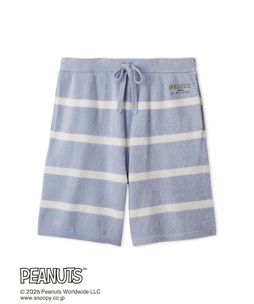 【PEANUTS】【HOMME】スムーズィーボーダーハーフパンツ
