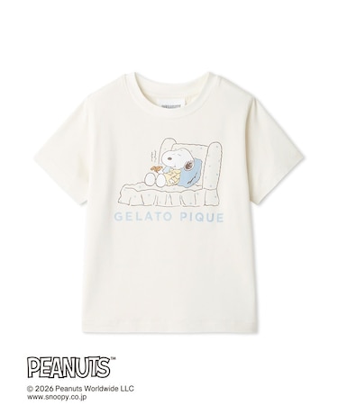 【PEANUTS】【KIDS】【接触冷感】ワンポイントTシャツ