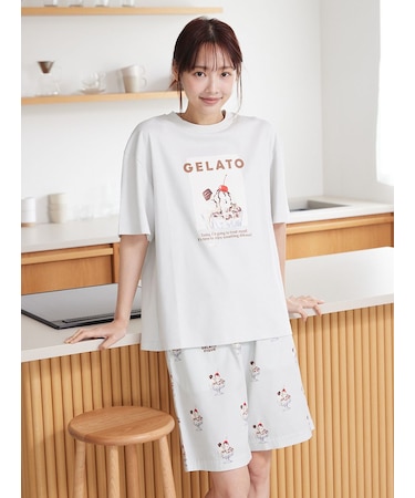 【UNISEX】 【接触冷感】HIGH CALORIE柄ハーフパンツ
