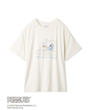 【PEANUTS】【接触冷感】ワンポイントTシャツ