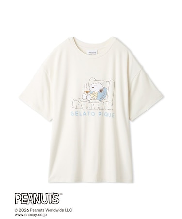 【PEANUTS】【接触冷感】ワンポイントTシャツ