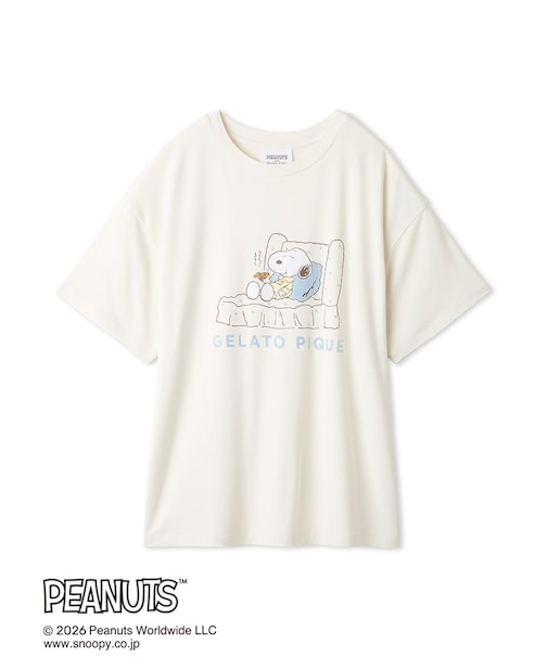 【PEANUTS】【接触冷感】ワンポイントTシャツ