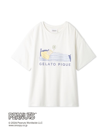 【PEANUTS】【接触冷感】ワンポイントTシャツ
