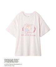 【PEANUTS】【接触冷感】ワンポイントTシャツ
