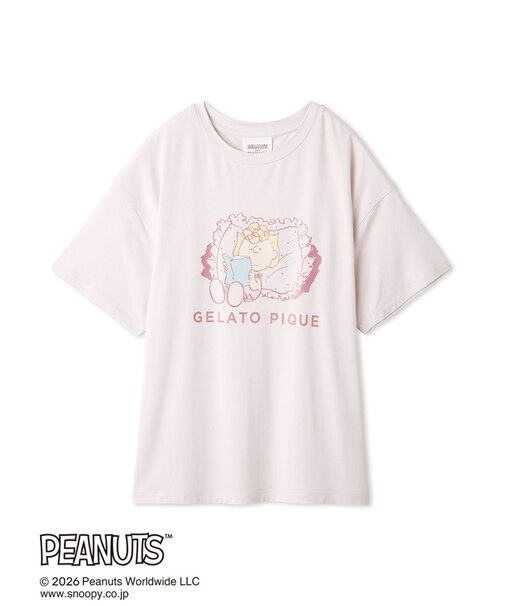 【PEANUTS】【接触冷感】ワンポイントTシャツ