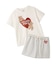 【JUNIOR】 【接触冷感】BEAR HEATワンポイントTシャツ&ボーダーショートパンツセット