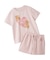 【JUNIOR】 【接触冷感】BEAR HEATワンポイントTシャツ&ボーダーショートパンツセット