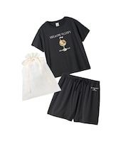 【ラッピング済み】【接触冷感】COOLレーヨンデザートロゴTシャツ&ショートパンツSET
