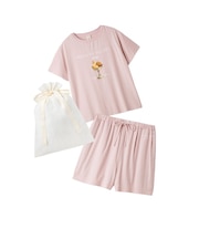 【ラッピング済み】【接触冷感】COOLレーヨンデザートロゴTシャツ&ショートパンツSET