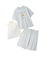 【ラッピング済み】【HOMME】【接触冷感】COOLレーヨンデザートロゴTシャツ&ハーフパンツSET