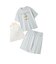 【ラッピング済み】【HOMME】【接触冷感】COOLレーヨンデザートロゴTシャツ&ハーフパンツSET
