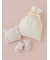 【ラッピング済み】【BABY】パウダーベアキャップ＆ソックスSET