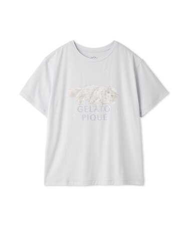 【抗菌防臭】バスタイムCATワンポイントTシャツ
