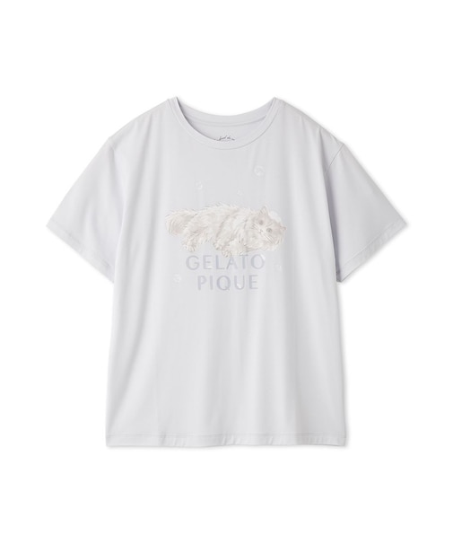 【抗菌防臭】バスタイムCATワンポイントTシャツ