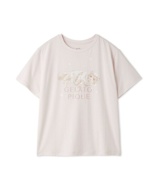 【抗菌防臭】バスタイムCATワンポイントTシャツ