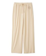 【接触冷感】レーヨンロゴロングパンツ