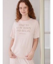 【接触冷感】レーヨンロゴTシャツ