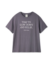 【接触冷感】レーヨンロゴTシャツ